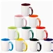 Sublimation Interior Coated Ceramic Mugs | https://www.bestnamebadges.com