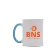 11oz Sublimation Ceramic Mug with Color Rim and Handle | https://www.bestnamebadges.com