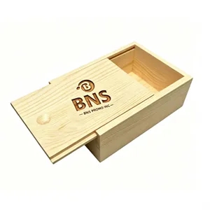 Customized Wooden Box with Sliding-Lid, Wooden Gift Box
