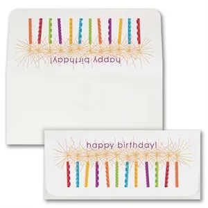 Birthday Candles Currency Envelope