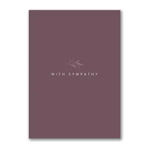 Plum Sympathy Card