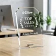 Polaris Clipped Rectangle Award - Silver | https://www.bestnamebadges.com