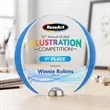 Stanton VividPrint™ Award - Blue | https://www.bestnamebadges.com