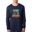 Next Level Men's Long Sleeve Crewneck Tees | https://www.bestnamebadges.com