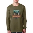 Next Level Men's Long Sleeve Crewneck Tees | https://www.bestnamebadges.com