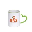 Colorful Heart Handle Heat Transfer Ceramic Mug | https://www.bestnamebadges.com