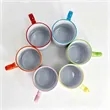 Colorful Heart Handle Heat Transfer Ceramic Mug | https://www.bestnamebadges.com