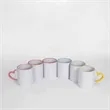 Colorful Heart Handle Heat Transfer Ceramic Mug | https://www.bestnamebadges.com