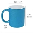 DIY Glitter Solid Color Ceramic Mug | https://www.bestnamebadges.com