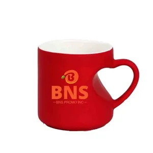 Heat Transfer Color-Changing Heart Ceramic Mug