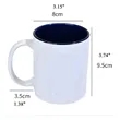 Colorful Interior Heat Transfer Ceramic Mug | https://www.bestnamebadges.com