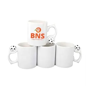 DIY Heat Transfer White Ceramic Soccer Mug