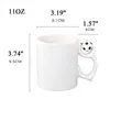 DIY Heat Transfer White Ceramic Soccer Mug | https://www.bestnamebadges.com