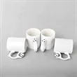 DIY Heat Transfer White Ceramic Soccer Mug | https://www.bestnamebadges.com