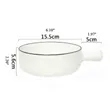 Microwave-Safe Ceramic Breakfast Bowl with Durable Handle | https://www.bestnamebadges.com