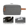 Heathered Dual Compartment Travel Toiletry & Tech Organizer | https://www.bestnamebadges.com