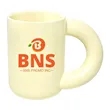 Creamy Yellow Ceramic Milk Mug | https://www.bestnamebadges.com
