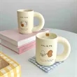 Creamy Yellow Ceramic Milk Mug | https://www.bestnamebadges.com