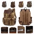 Canvas Rucksack Backpack with Waxed Finish for Outdoor Use | https://www.bestnamebadges.com