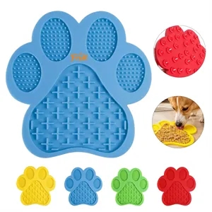 Silicone Slow Feeder Dog Lick Mat W/ Suction Cup
