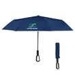 46" Arc Reflective Umbrella With Carabiner Handle | https://www.bestnamebadges.com