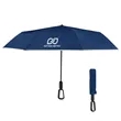 46" Arc Reflective Umbrella With Carabiner Handle | https://www.bestnamebadges.com