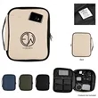 Hudson rPET Leatherette Tech Organizer | https://www.bestnamebadges.com