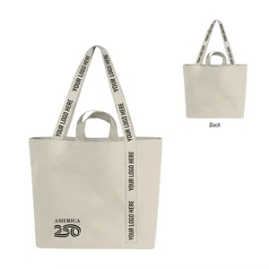 America250™ - 14 Oz. Recycled Mono-Strap Canvas Tote Bag