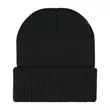 KNIT BEANIE WITH CUFF | https://www.bestnamebadges.com