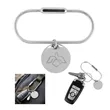 Screw Lock Key Ring With Round Charm | https://www.bestnamebadges.com