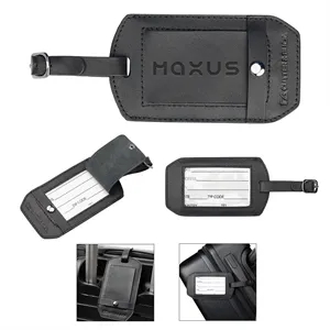 Cutter & Buck® Leather Luggage Tag