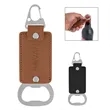 Leatherette Bottle Opener Key Clasp | https://www.bestnamebadges.com