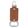 Leatherette Bottle Opener Key Clasp | https://www.bestnamebadges.com