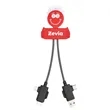 Light Up rABS Multi-Cable Charging Guy | https://www.bestnamebadges.com