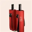 Double Bottle Felt Wine Tote Bag | https://www.bestnamebadges.com