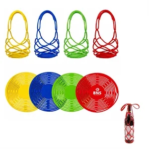 Silicone Wine Bottle Carrier and Coaster