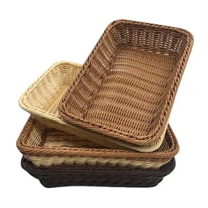 Woven Rattan Display Basket