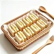Woven Rattan Display Basket | https://www.bestnamebadges.com