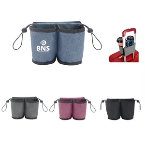 Luggage Cup Holder Bag with Adjustable Strap for Travel