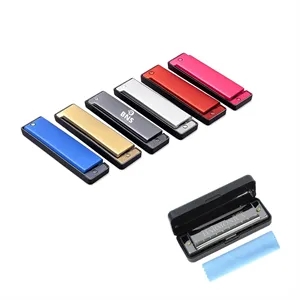 10 Hole Metal Harmonica with Protective Case