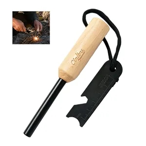5" Outdoor Fire Starter Survival Tool Ferro Rod W/ Striker