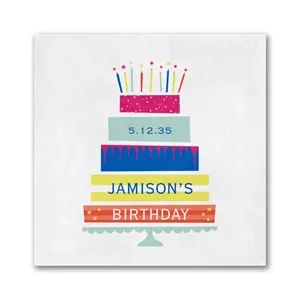 Birthday Extravagance Beverage Napkin