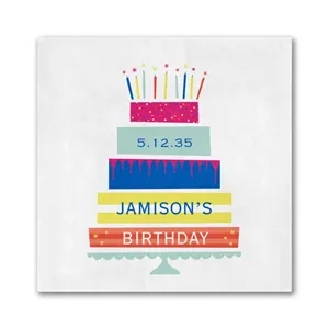 Birthday Extravagance Luncheon Napkin