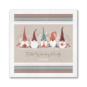 Gnome For Christmas Beverage Napkin