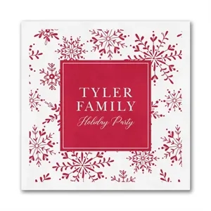 Personalized Snow Luncheon Napkin