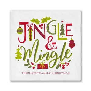 Jingle & Mingle Luncheon Napkin