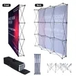 8ft Pop Up Straight Backdrop Wall Kit Trade Show Display | https://www.bestnamebadges.com