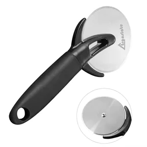 Stainless Steel Pizza Cutter Wheel W/ Clear Blade Cover