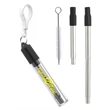 Collapsible Straws with Case and Brush | https://www.bestnamebadges.com