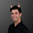 Dancing Flames Light Up Devil Horn Headband | https://www.bestnamebadges.com